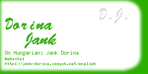 dorina jank business card